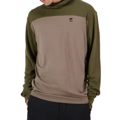 MONS ROYALE Yotei Powder Long-Sleeve Hoodie - Men's- Base Layers|Snow Clothing