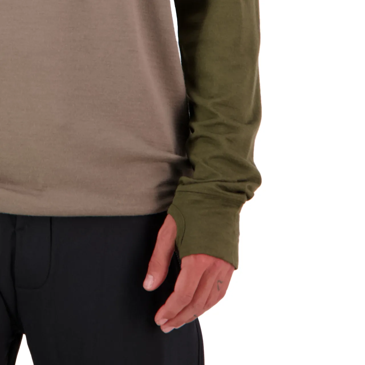 MONS ROYALE Yotei Powder Long-Sleeve Hoodie - Men's- Base Layers|Snow Clothing