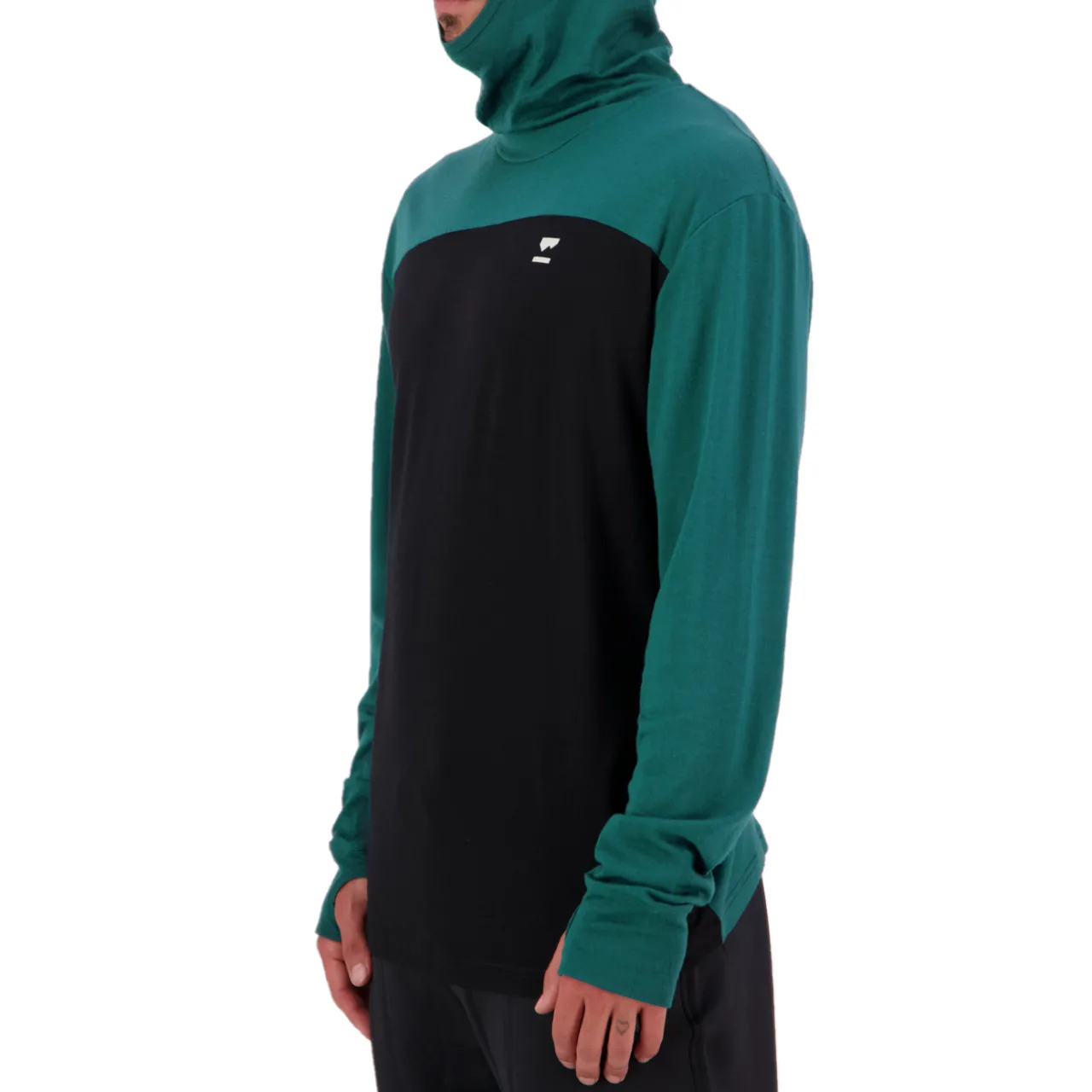 MONS ROYALE Yotei Powder Long-Sleeve Hoodie - Men's- Base Layers|Snow Clothing