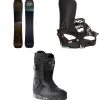 Nidecker Escape Plus Snowboard + Season Universal Snowboard Bindings + Kita Snowboard Boots 2025- Snowboards, Bindings & Boots|Snowboard Packages