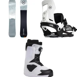 Nidecker Escape Snowboard + Muon-X Snowboard Bindings + Cascade Snowboard Boots 2025- Snowboards, Bindings & Boots|Snowboard Packages