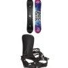 Nidecker Gamma APX Snowboard + Season Universal Snowboard Bindings 2025- Snowboards With Bindings|Snowboard Packages