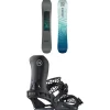 Nidecker Merc Snowboard + Kaon Snowboard Bindings 2025- Snowboards With Bindings|Snowboard Packages