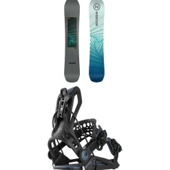 Nidecker Merc Snowboard + Flow Fenix Snowboard Bindings 2025- Snowboards With Bindings|Snowboard Packages