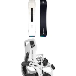 Nidecker Thruster Snowboard + Supermatic Snowboard Bindings 2025- Snowboards With Bindings|Snowboard Packages