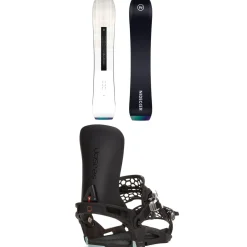 Nidecker Thruster Snowboard + Season Universal Snowboard Bindings 2025- Snowboards With Bindings|Snowboard Packages