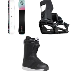 Nidecker Venus Snowboard + Muon-W Snowboard Bindings + Cascade Snowboard Boots - Women's 2025- Snowboards, Bindings & Boots|Snowboard Packages