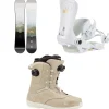 Nitro Fate Snowboard + Poison Snowboard Bindings + Crown Boa Snowboard Boots - Women's 2025- Snowboards, Bindings & Boots|Snowboard Packages
