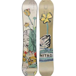 Nitro Mercy Snowboard + Ivy Snowboard Bindings - Women's 2025- Snowboards With Bindings|Snowboard Packages