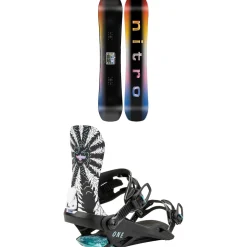 Nitro Optisym Snowboard + One Snowboard Bindings 2025- Snowboards With Bindings|Snowboard Packages