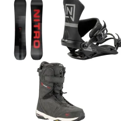 Nitro Team Pro Snowboard + Team Pro Snowboard Bindings + Team Pro MK TLS Snowboard Boots 2025- Snowboards, Bindings & Boots|Snowboard Packages