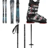 Nordica SUV 84 + TP2 Compact FDT Ski Bindings + Dalbello Veloce Max 75 Ski Boots + evo Refract Ski Poles 2024- Skis, Boots, Bindings & Poles|Skis With Bindings