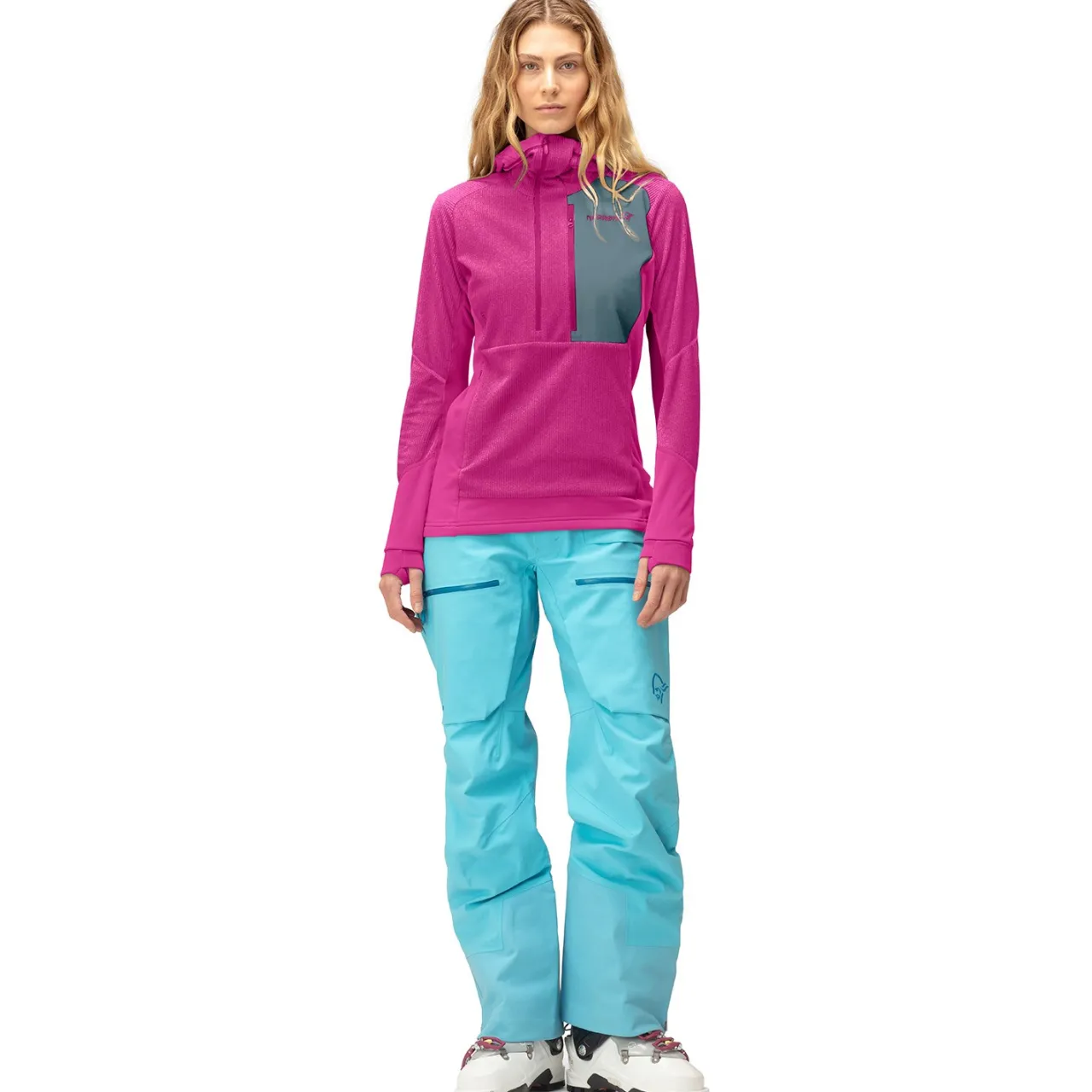 Norrona Lofoten Thermal Pro Hood - Women's-Women Snow Clothing|Mid Layers