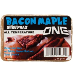 OneBall Maple Bacon Bar Snowboard Wax - All Temp- Wax, Tuning & Tools|Wax, Tuning & Tools