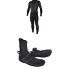 O'Neill 4/3+ Psycho Tech Chest Zip Wetsuit + 3/2 Psycho Tech Split Toe Wetsuit Boots- Wetsuit Kits