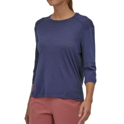 Patagonia Merino 3/4 Sleeve Jersey - Women's-Women Shirts & Jerseys|Women's Bike Clothing