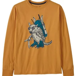 Patagonia Regenerative Long-Sleeve Organic Cotton Graphic T-Shirt - Kids'-Kids Kids Clothing|Kids 4T - 16