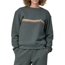 Patagonia Ridge Rise Stripe Uprisal Crew Sweater - Women's-Women Casual Clothing|Sweaters