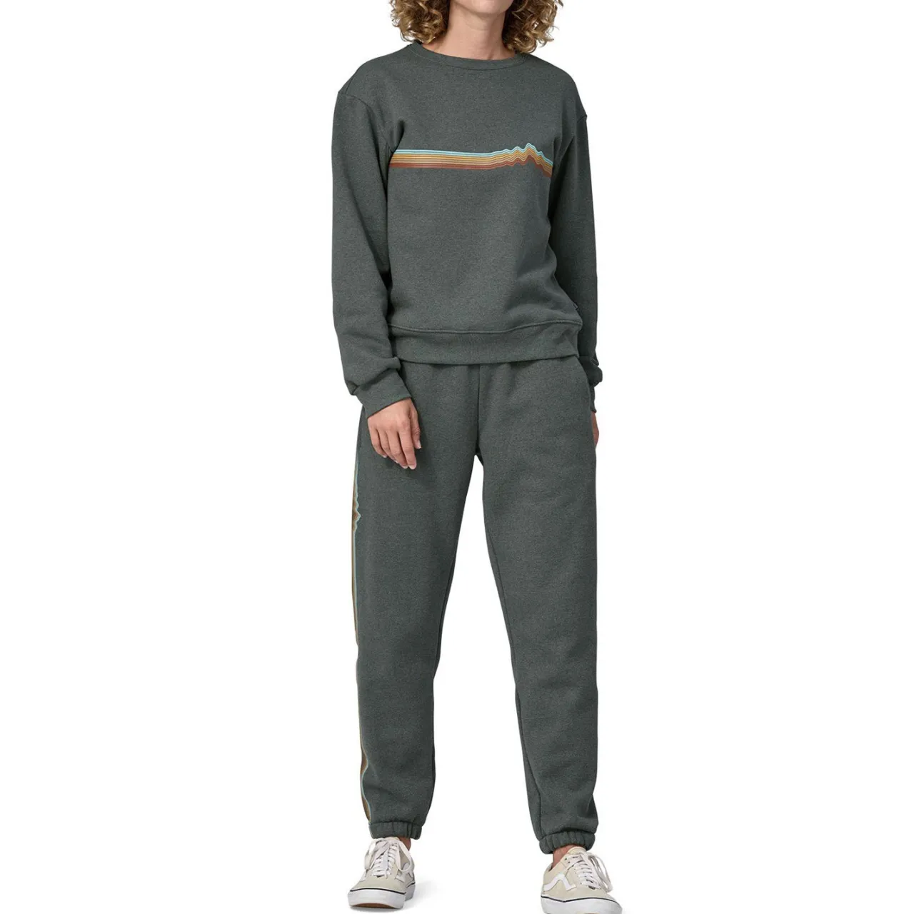 Patagonia Ridge Rise Stripe Uprisal Crew Sweater - Women's-Women Casual Clothing|Sweaters