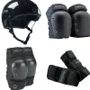 Pro-Tec The Classic Certified EPS Skateboard Helmet + Street Open Back Skateboard Knee Pads + Street Skateboard Elbow Pads + Street Skateboard Wrist Pads- Helmets|Helmets