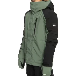 Quiksilver Mission Block Jacket - Boys'-Kids Kids Jackets|Boys Snow Clothing