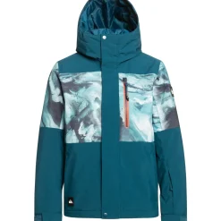 Quiksilver Mission Printed Block Jacket - Boys'-Kids Kids Jackets|Boys Snow Clothing