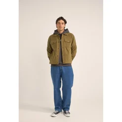 Rhythm Brushed Twill Trucker Jacket - Men's- Snow Clothing|Casual Jackets