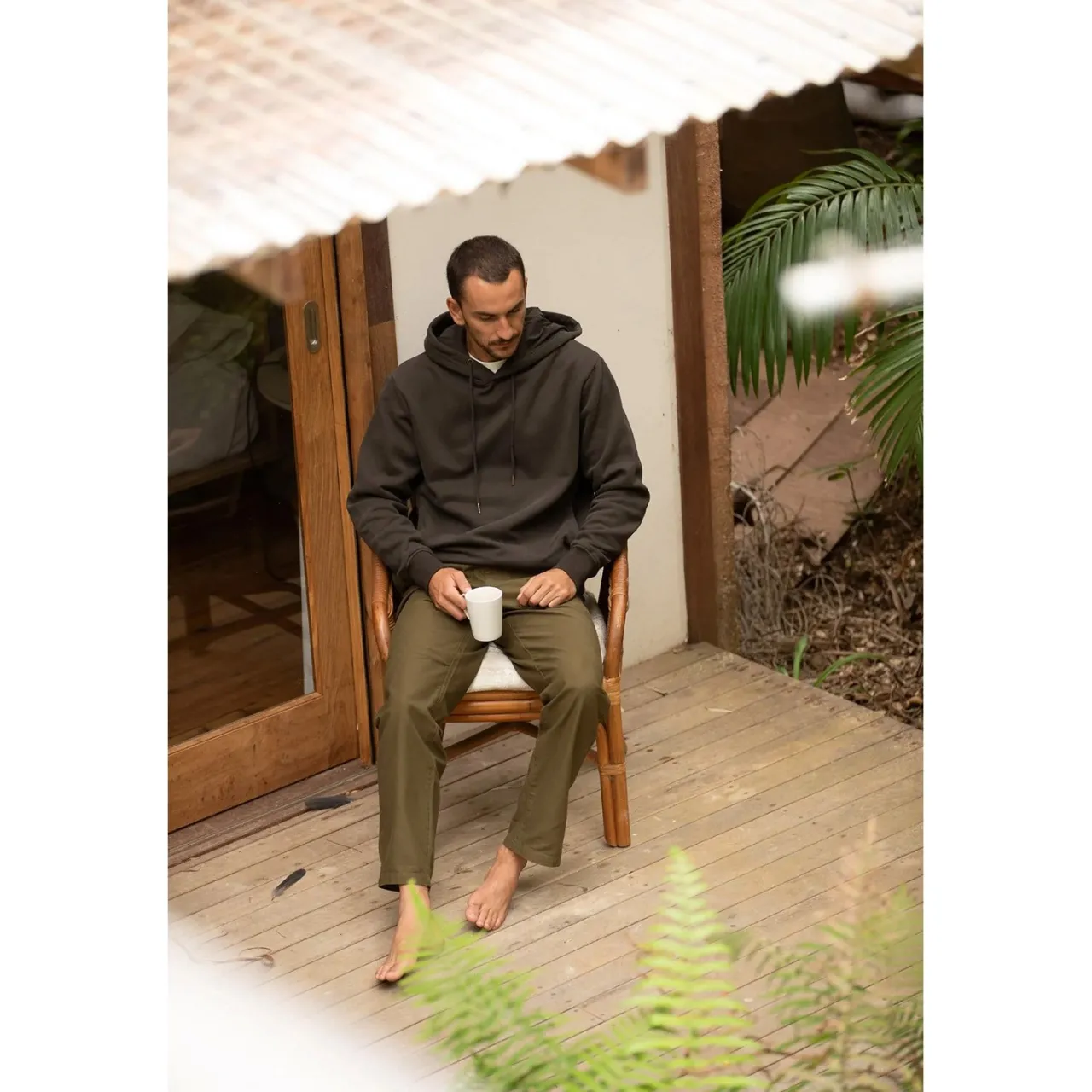 Rhythm Classic Fleece Hood - Men's- Casual Clothing|Sweatshirts & Fleece