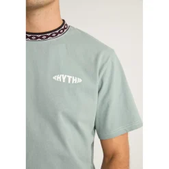 Rhythm Contrast Neckband Short-Sleeve T-Shirt - Men's- Casual Clothing|T-Shirts