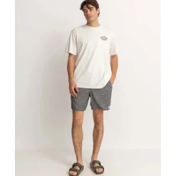 Rhythm Hickory Linen Jam Shorts - Men's- Casual Clothing|Shorts