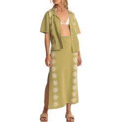 Rhythm Horizon Knitted Shirt - Women's-Women Casual Clothing|Tops & Shirts