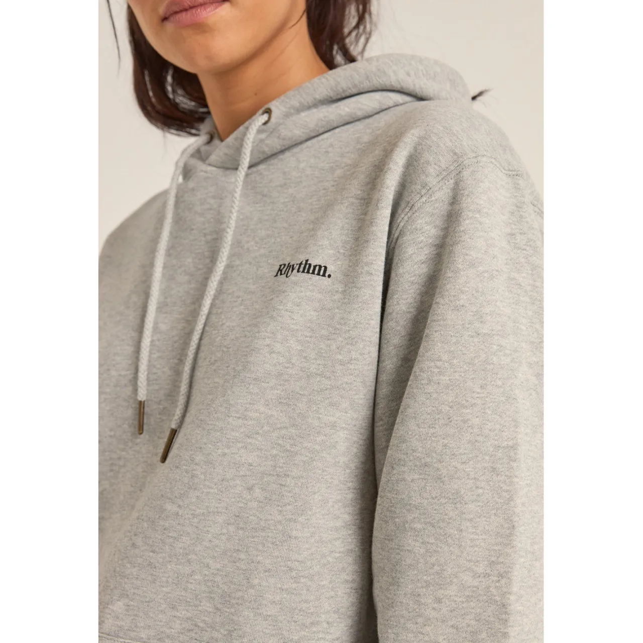 Rhythm Logo Boyfriend Fleece Hoodie - Women's-Women Casual Clothing|Sweatshirts & Fleece