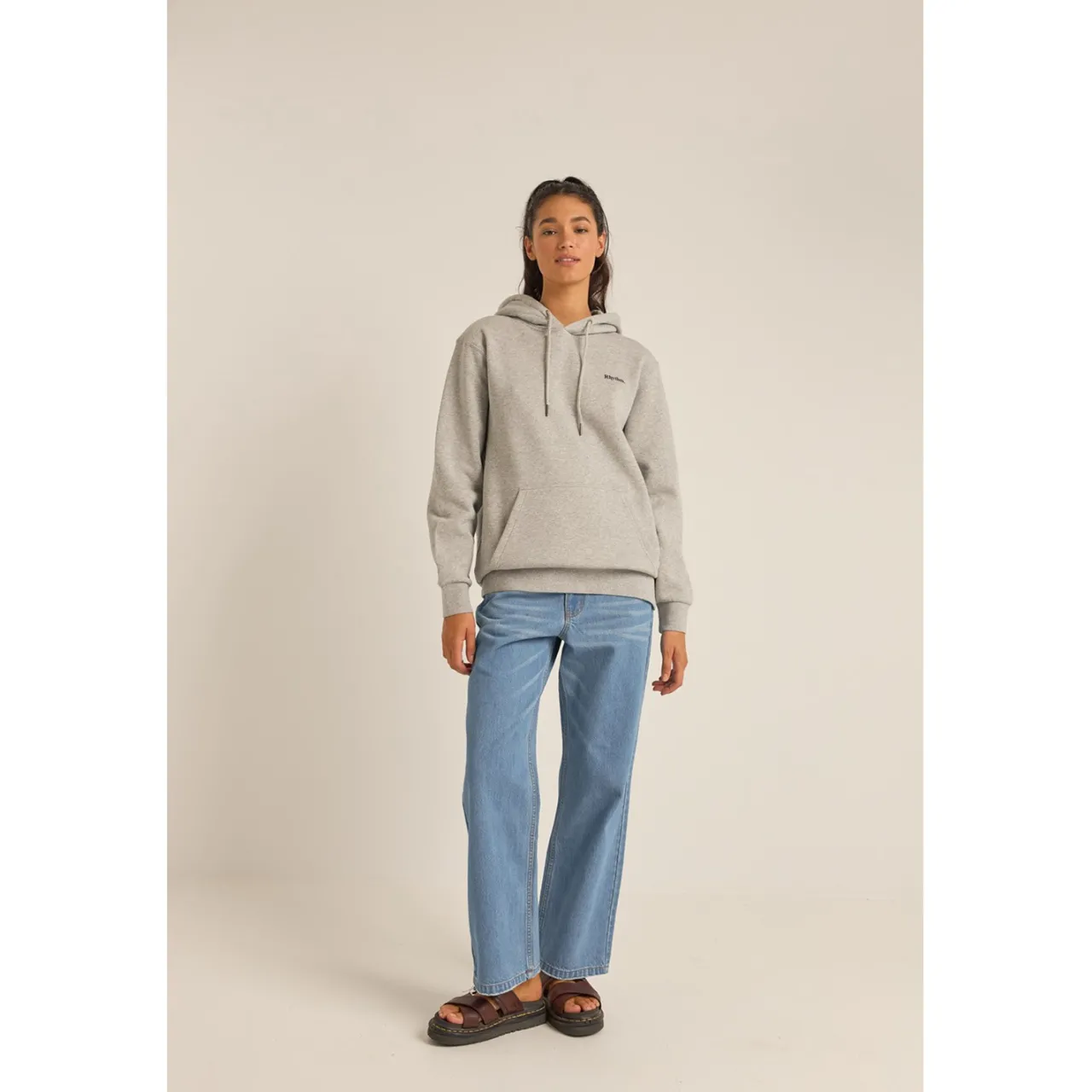 Rhythm Logo Boyfriend Fleece Hoodie - Women's-Women Casual Clothing|Sweatshirts & Fleece