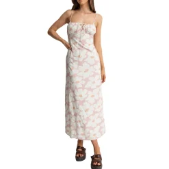 Rhythm Mimi Floral Gathered Maxi Dress - Women's-Women Casual Clothing|Dresses