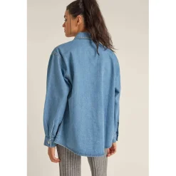 Rhythm Oversized Denim Shacket - Women's-Women Casual Clothing|Tops & Shirts