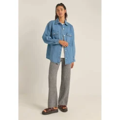 Rhythm Oversized Denim Shacket - Women's-Women Casual Clothing|Tops & Shirts