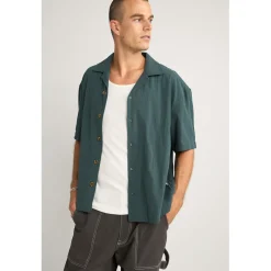 Rhythm Relaxed Texture Short-Sleeve Shirt - Men's- Casual Clothing|Shirts