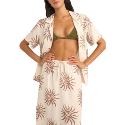 Rhythm Seafarer Short-Sleeve Shirt - Women's-Women Casual Clothing|Tops & Shirts