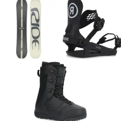 Ride Agenda Snowboard + C-2 Snowboard Bindings + Orion Snowboard Boots 2025- Snowboard Packages