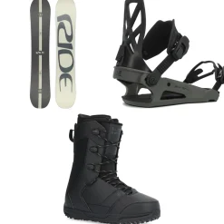 Ride Agenda Snowboard + C-4 Snowboard Bindings + Orion Snowboard Boots 2025- Snowboard Packages