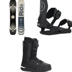 Ride Berzerker Snowboard + C-6 Snowboard Bindings + Lasso Boa Snowboard Boots 2025- Snowboards, Bindings & Boots|Snowboard Packages
