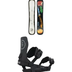Ride Burnout Snowboard + A-6 Snowboard Bindings 2025- Snowboards With Bindings|Snowboard Packages