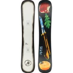 Ride Burnout Snowboard + A-10 Snowboard Bindings 2025- Snowboards With Bindings|Snowboard Packages