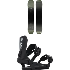 Ride Deep Fake Snowboard + A-8 Snowboard Bindings 2025- Snowboards With Bindings|Snowboard Packages