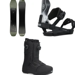Ride Deep Fake Snowboard + A-10 Snowboard Bindings + Tnt Boa Snowboard Boots 2025- Snowboards, Bindings & Boots|Snowboard Packages