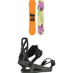 Ride Kink Snowboard + C-4 Snowboard Bindings 2025- Snowboards With Bindings|Snowboard Packages