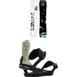 Ride MTNpig Snowboard + x Autumn A-9 Snowboard Bindings 2024- Snowboards With Bindings|Snowboard Packages