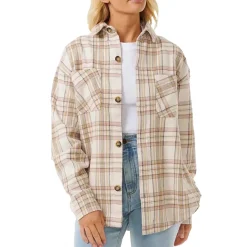 Rip Curl High Tide Soft Flannel - Women's-Women Casual Clothing|Tops & Shirts