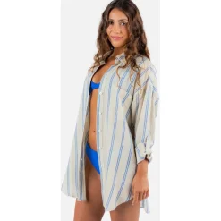 Rip Curl Premium Surf Holiday Stripe Shirt - Women's-Women Casual Clothing|Tops & Shirts