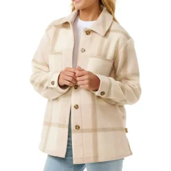 Rip Curl Soleil Check Shacket - Women's-Women Casual Clothing|Snow Clothing